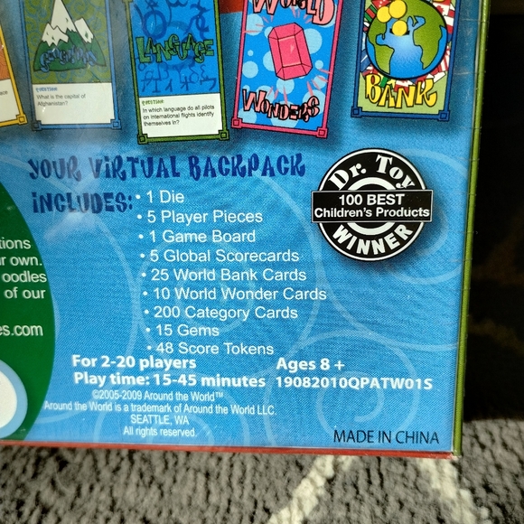 New, Sealed, Original Board Game, Around the World ,1st Edition - Picture 3 of 7